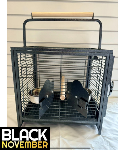 Parrot-Supplies Parrot Travel Cage - Black