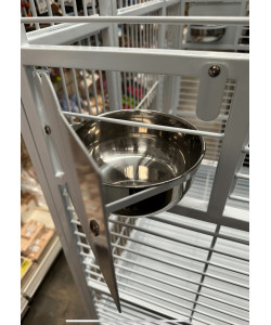 Parrot-Supplies Denver XL Macaw Corner Parrot Cage - Stone
