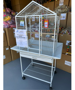 Parrot-Supplies Kansas Open Top Parrot Cage White