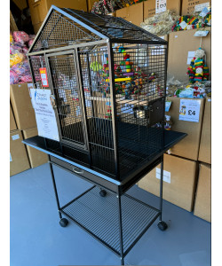 Parrot-Supplies Kansas Open Top Parrot Cage Antique