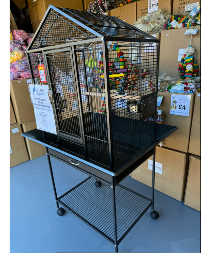 Parrot-Supplies Kansas Open Top Parrot Cage Antique