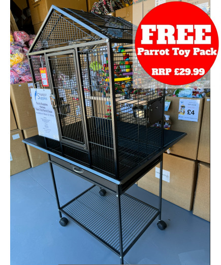 Parrot-Supplies Kansas Open Top Parrot Cage Antique Parrot-Supplies Kansas Open Top Parrot Cage Antique