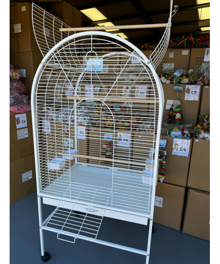 Parrot-Supplies Daytona Top Opening Parrot Cage White