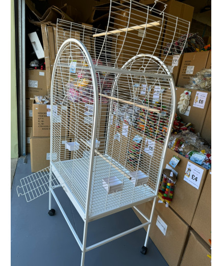 Parrot-Supplies Daytona Top Opening Parrot Cage White
