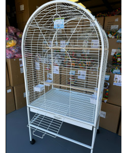 Parrot-Supplies Daytona Top Opening Parrot Cage White