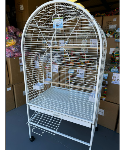 Parrot-Supplies Daytona Top Opening Parrot Cage White