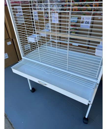 Parrot-Supplies Daytona Top Opening Parrot Cage White