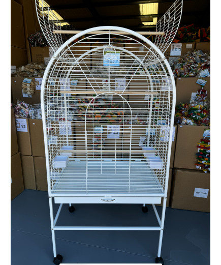 Parrot-Supplies Daytona Top Opening Parrot Cage White