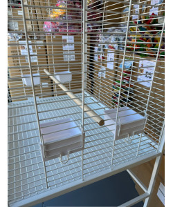 Parrot-Supplies Daytona Top Opening Parrot Cage White