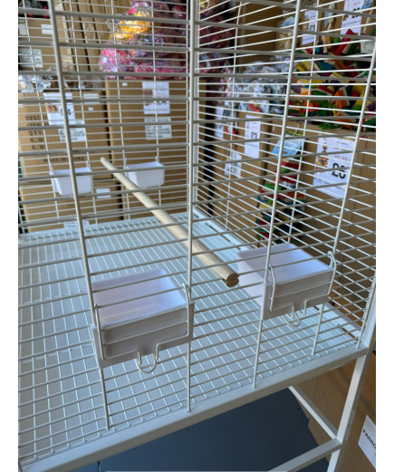 Parrot-Supplies Daytona Top Opening Parrot Cage White