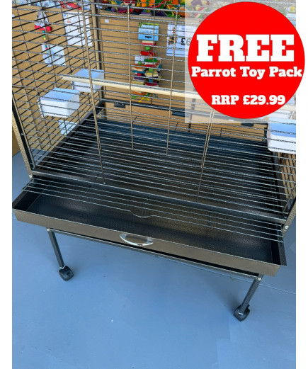 Parrot-Supplies Daytona Top Opening Parrot Cage Antique