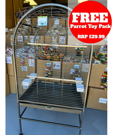 Parrot-Supplies Daytona Top Opening Parrot Cage Antique