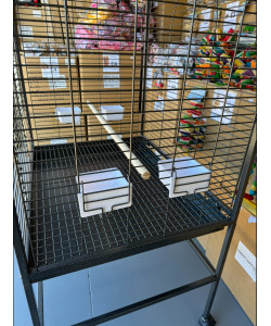 Parrot-Supplies Daytona Top Opening Parrot Cage Antique