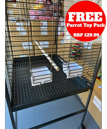 Parrot-Supplies Daytona Top Opening Parrot Cage Antique