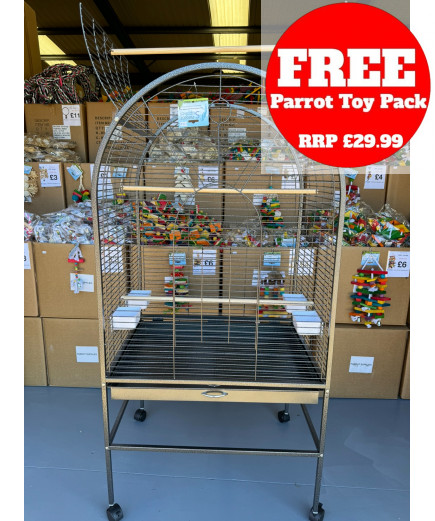 Parrot-Supplies Daytona Top Opening Parrot Cage Antique