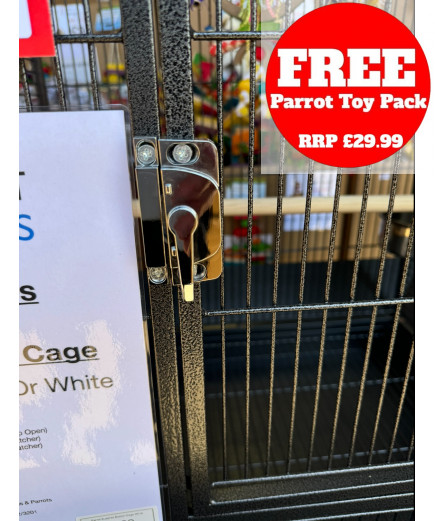 Parrot-Supplies Boston Open Top Parrot Cage With Stand - Antique Parrot-Supplies Boston Open Top Parrot Cage With Stand - Antique