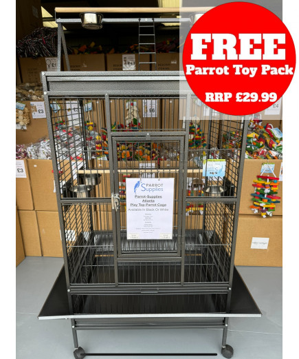 Parrot-Supplies Atlanta Play Top Parrot Cage Antique 