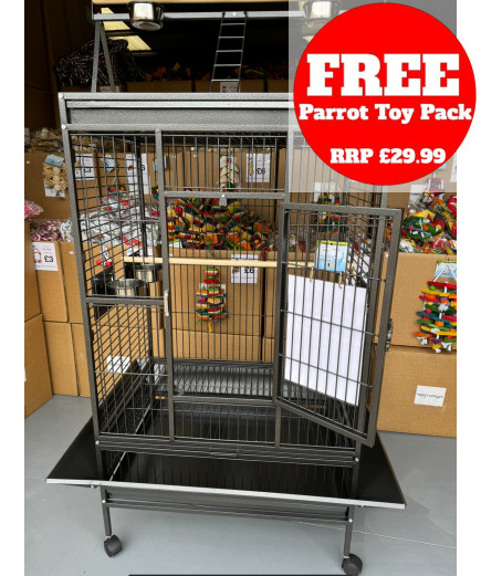 Parrot-Supplies Atlanta Play Top Parrot Cage Antique 
