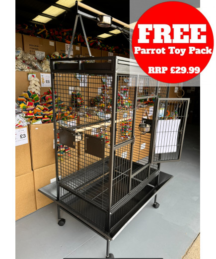 Parrot-Supplies Atlanta Play Top Parrot Cage Antique 