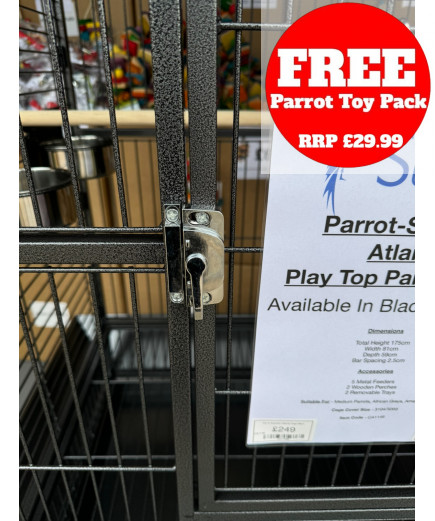Parrot-Supplies Atlanta Play Top Parrot Cage Antique 
