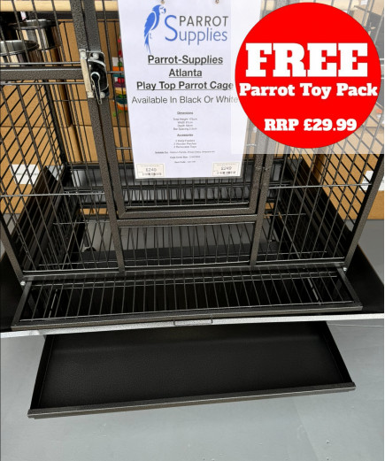 Parrot-Supplies Atlanta Play Top Parrot Cage Antique 