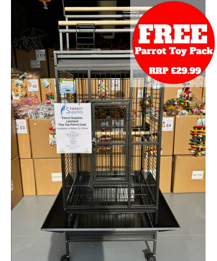 Parrot-Supplies Lakeland Play Top Parrot Cage Black Parrot-Supplies Lakeland Play Top Parrot Cage Black