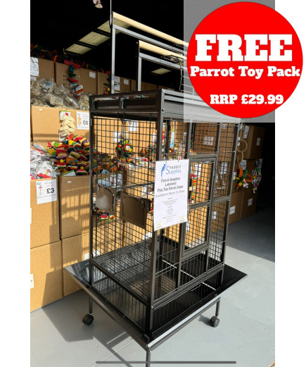 Parrot-Supplies Lakeland Play Top Parrot Cage Black Parrot-Supplies Lakeland Play Top Parrot Cage Black