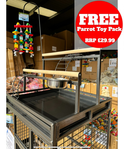 Parrot-Supplies Lakeland Play Top Parrot Cage Black Parrot-Supplies Lakeland Play Top Parrot Cage Black