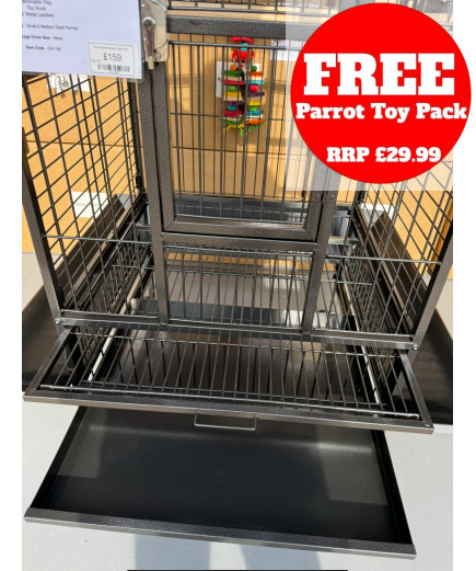 Parrot-Supplies Lakeland Play Top Parrot Cage Black Parrot-Supplies Lakeland Play Top Parrot Cage Black