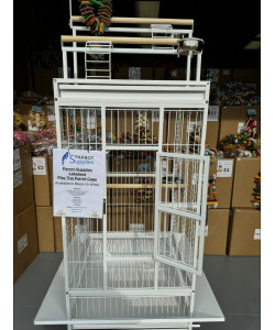 Parrot-Supplies Lakeland Play Top Parrot Cage White