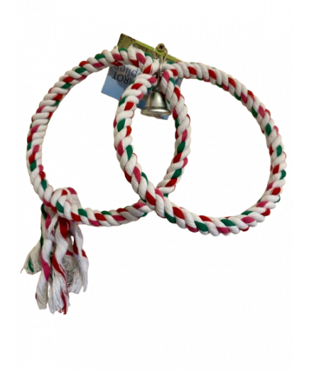 Parrot-Supplies Duo Ring Swing Parrot Toy
