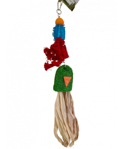 Parrot-Supplies Under The Sea Loofah Squid Parrot Toy