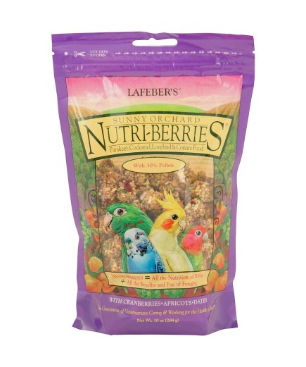 Lafeber NutriBerries Sunny Orchard Sm Parrot, Cockatiel 284g