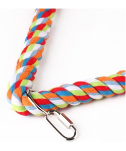 34Cm Medium Triangle Rope Swing Toy Parrot Toy - BOGOF