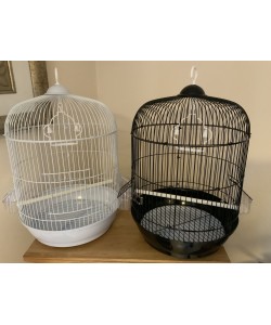 Parrot-Supplies Round Small Bird Cage - Black