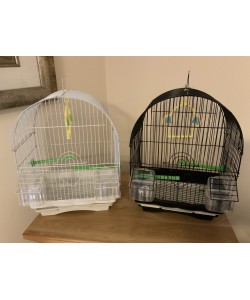 Parrot-Supplies Davenport Dome Top Small Bird Cage - Black