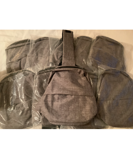 10 X Crossbody Travel Sling Bags - Grey
