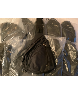 10 X Crossbody Sports Sling Bags - Black