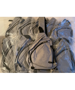 10 X Crossbody Sports Sling Bags - Grey