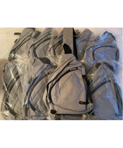 10 X Crossbody Sports Sling Bags - Grey