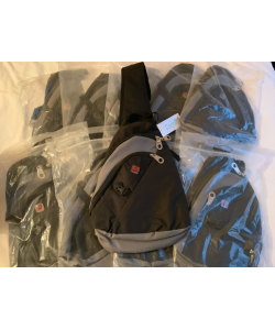 8 X Crossbody Large Sling Bags - Black/Grey