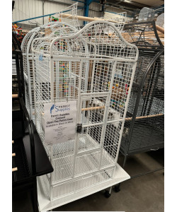 Parrot-Supplies Oakland Open Top Parrot Cage White