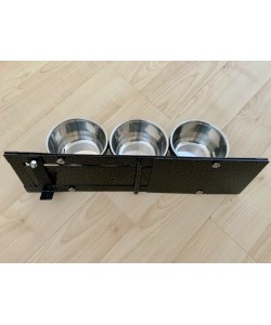 Triple 4 Inch Bowl Parrot Swing Feeder For Cage & Aviary Birds